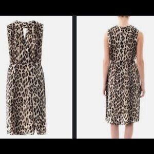 L'AGENCE Cheetah Sleeveless Dress Animal Print
